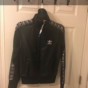 Original Adidas Zipup Trefoil Jacket. Small